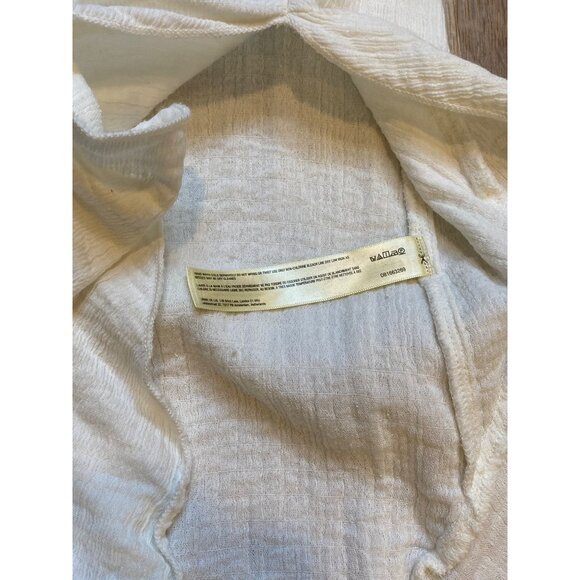 Free People Made Me Blush White Cotton Strapless Midi Dress With Side Slit XS - Picture 7 of 7